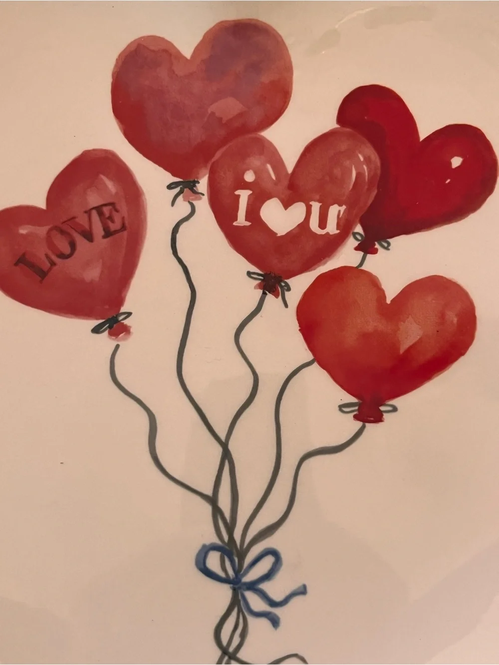 Maxcera 10 inch Love Balloon Heart Plates-2